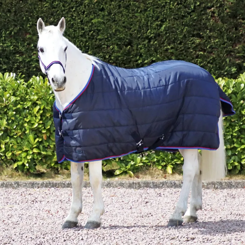 Hy Signature 100g Stable Rug - Navy/Red/Blue